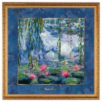 Obraz \'\'Seerosen mit Weide\'\' 68x68 cm Claude Monet Goebel