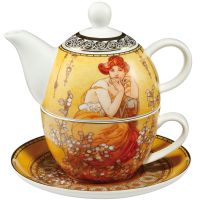 Tea for one Topaz 350 ml Alphonse Mucha Goebel