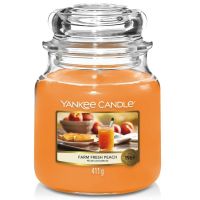 Świeca średnia Farm Fresh Peach Yankee Candle