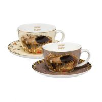 Zestaw 2 filiżanek herbaty ze spodeczkami The Kiss- Gustav Klimt