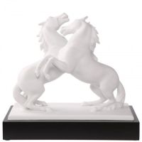 Figurka Horses Artiste et Alegria Blanc 32 x 29 cm L’Art d’Objets Chevaux Goebel